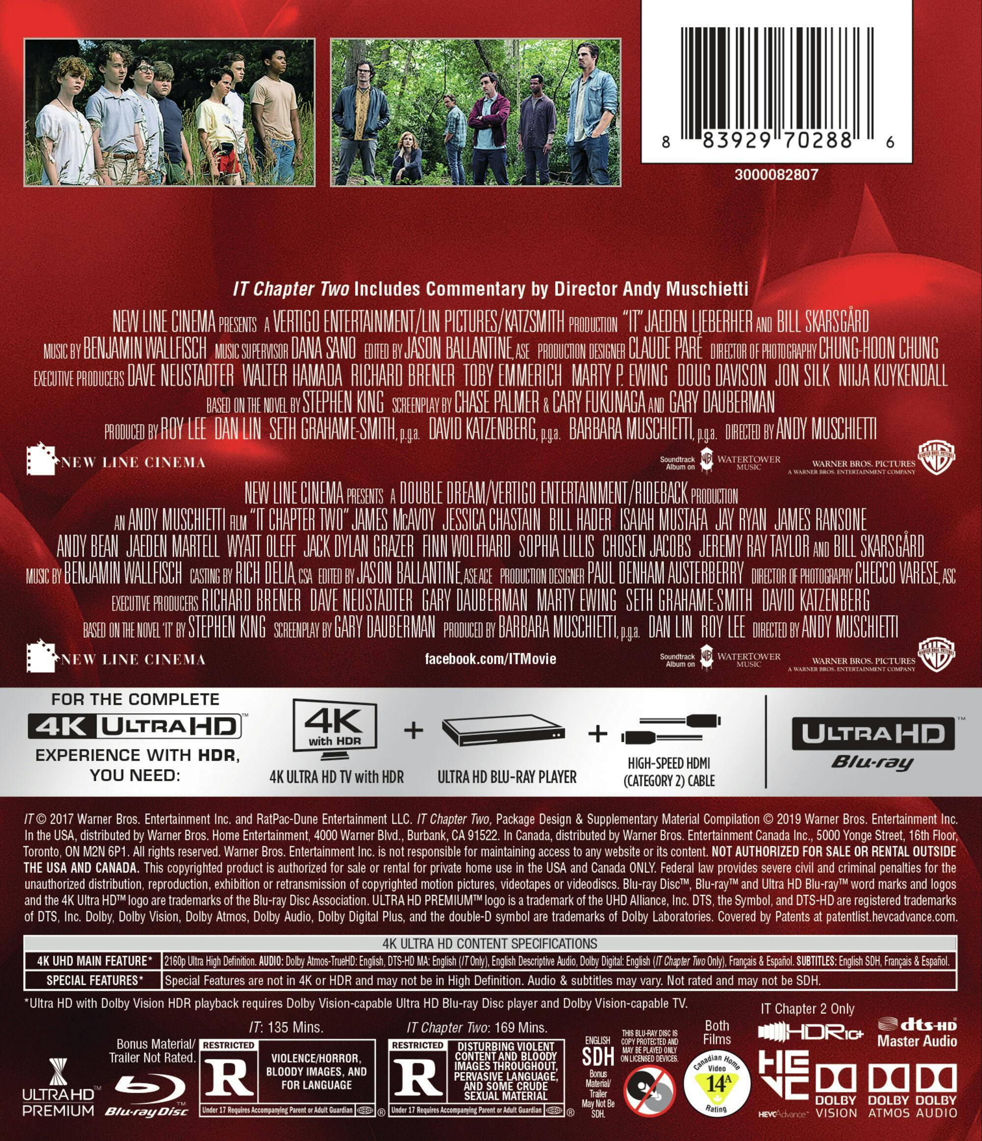 Back. IT 2-Film Collection [UHD].