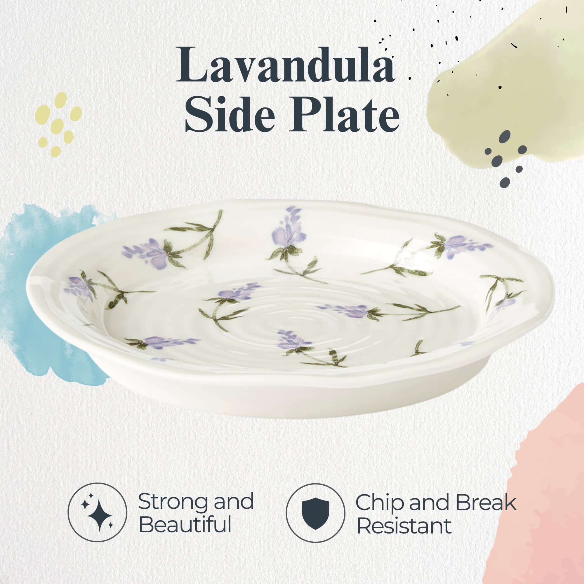 Lavandula Side Plate

Strong and Beautiful

Chip and Break Resistant