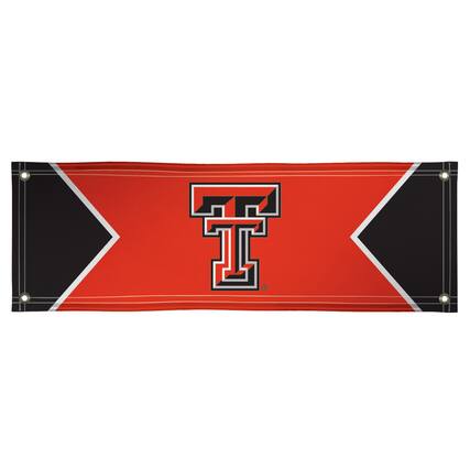 Front. Victory Corps - Red Texas Tech Red Raiders 2' x 6' Vinyl Logo Horizontal Banner - Red.