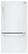 Front. LG - 23.8 Cu. Ft. Bottom-Freezer Refrigerator - Smooth White.