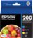 Front Zoom. Epson - 200 4-Pack Ink Cartridges - Black/Cyan/Magenta/Yellow.