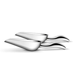 Malletson - 2PC Ice Scoop Stainless Steel Ergonomic Handle for Bars and Kitchens
