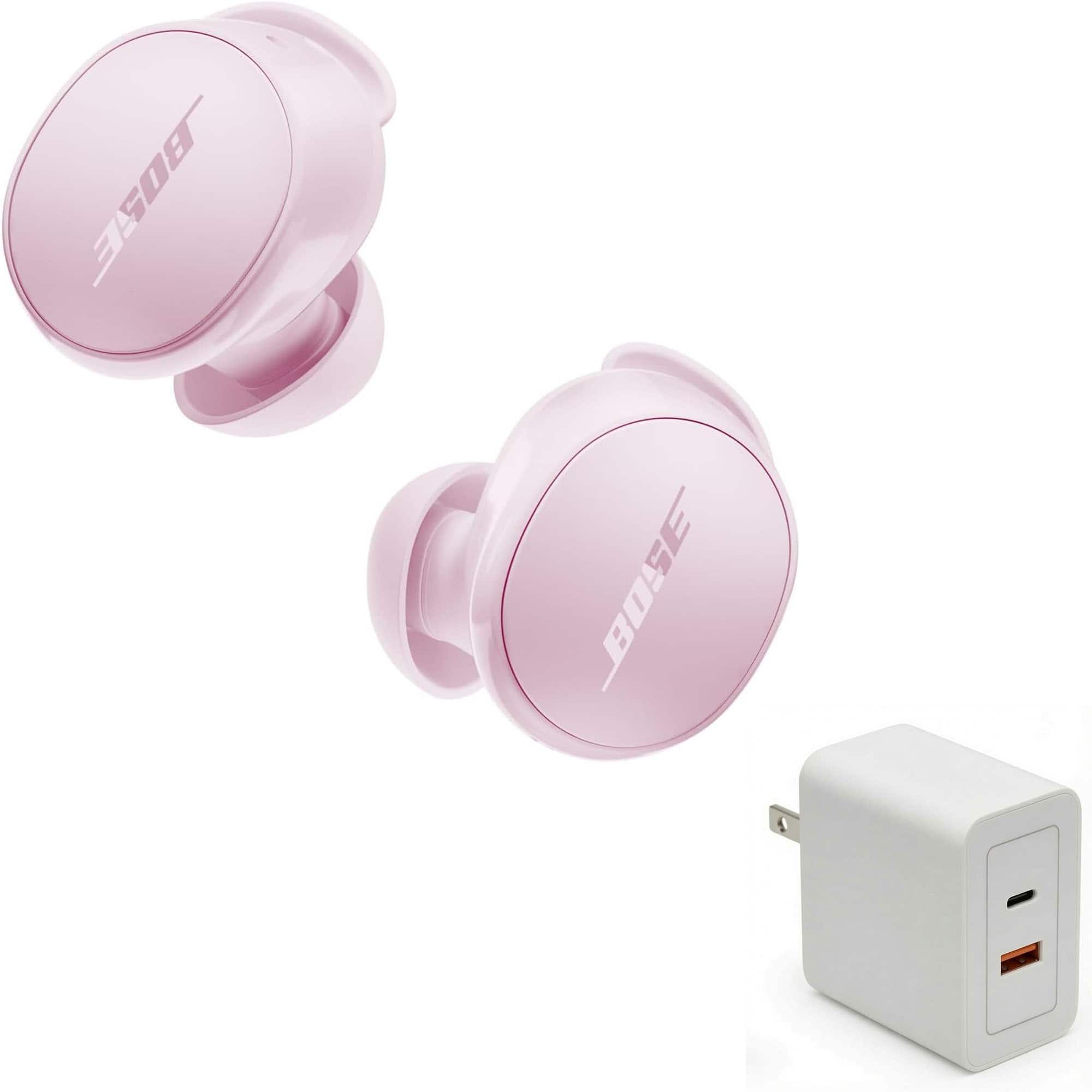 Bundle - Bose - QuietComfort Earbuds with Fast Charger - Noise Cancellation - Petal Pink price history on PriceWatchPro