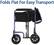 Alt View Zoom 16. Carex - Classics Transport Chair And Wheelchair - Blue.