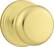 Angle Standard. Kwikset - Signature Series Juno Door Knob - Polished Brass.