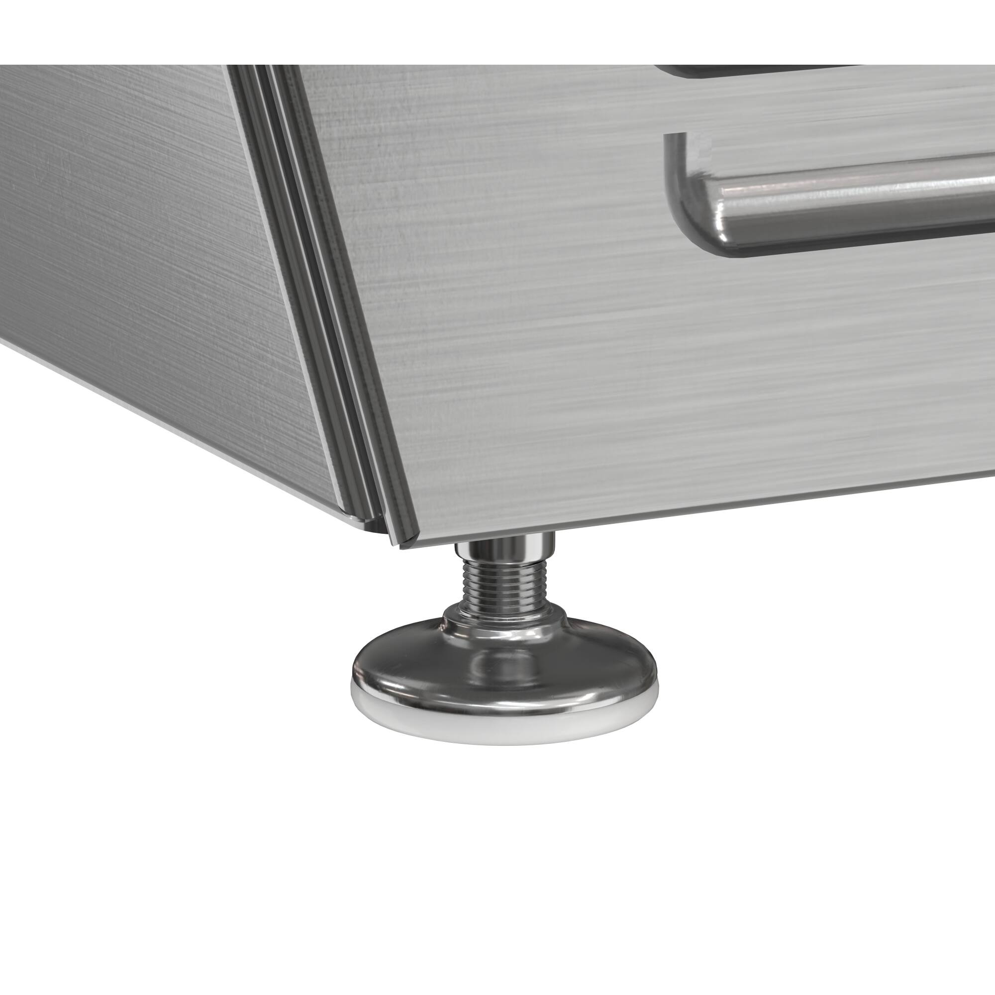 Alt View 8. Koolmore - 39 in. 5-Pan Countertop Ice Cream Display Freezer with Glass Top in Stainless-Steel (KM-CGD-5P) - Stainless-Steel and Black.