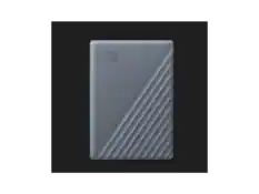 Front. Western Digital - WD 2TB My Passport Portable Storage External Hard Drive USB-C™ (WDBWML0020BGY-WESN) - Silicon Grey.