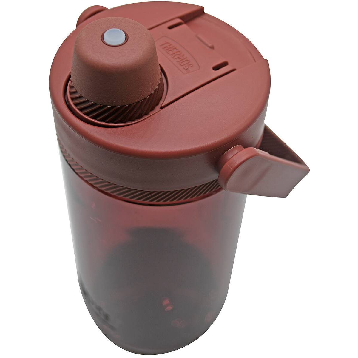 Alt View 4. Thermos - Thermos 40 oz. Alta Hard Plastic Hydration Bottle w/ Spout - Rosewood Red - Red.