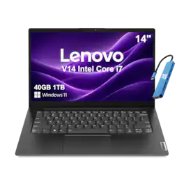 Lenovo - Upgraded - V14 Gen 4 14" FHD Business Laptop - Intel 10-Core i7-13620H - 40GB Memory - 1TB SSD - Windows 11 - Black