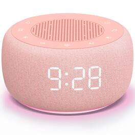 Dazzed Corner - Sound Machine Alarm Clock, Sleep Timer - Pink