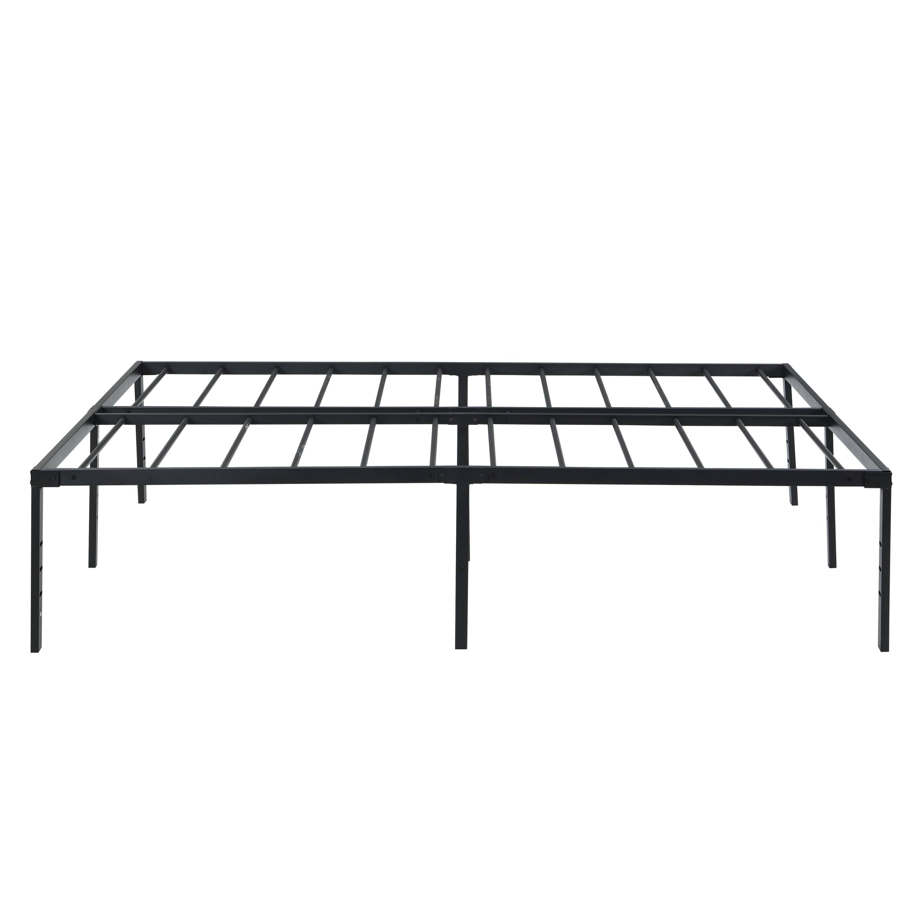Alt View 3. Ecooso - Queen Size Bed Frame , Heavy Duty Metal Bed Frame , Quick & Easy Assembly, No Noise - Black.
