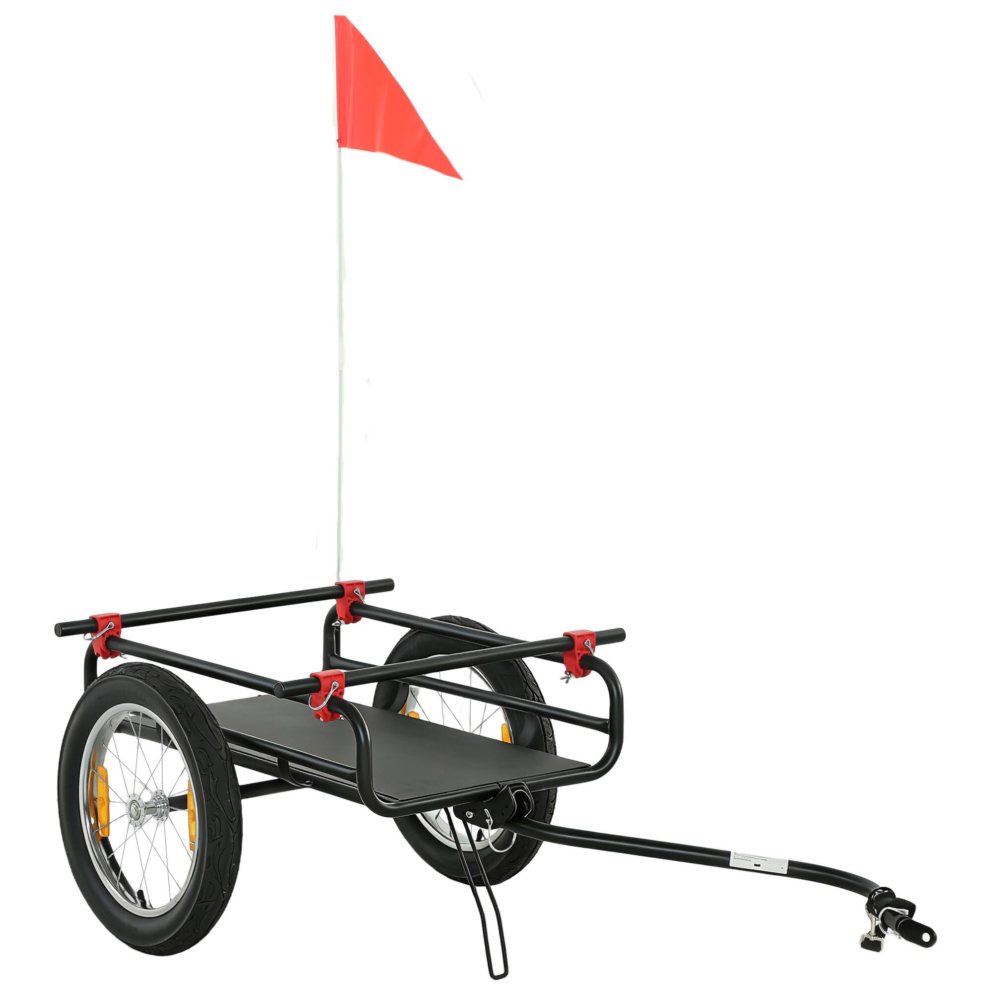 Front. Soozier - Bike Cargo Trailer & Wagon Cart - Black.
