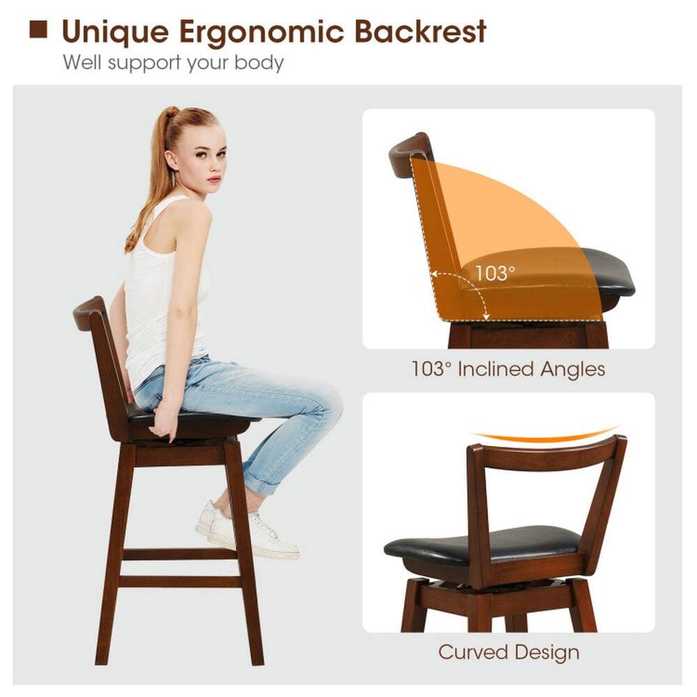 Unique Ergonomic Backrest  
Well support your body  

103° Inclined Angles  

Curved Design