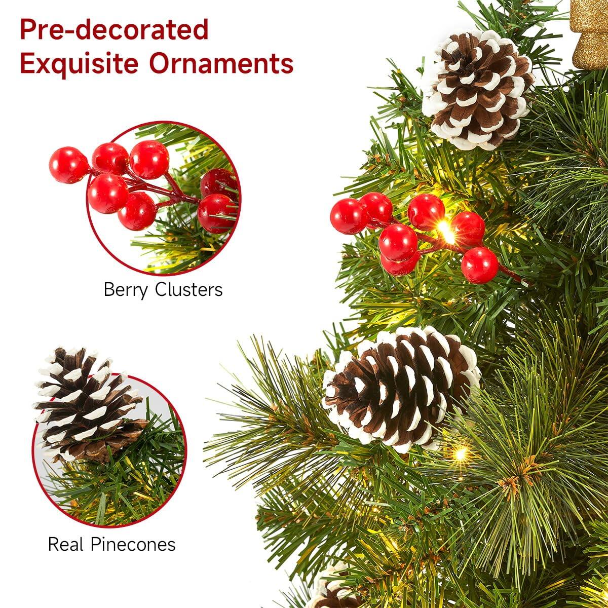 Pre-decorated Exquisite Ornaments

Berry Clusters

Real Pinecones