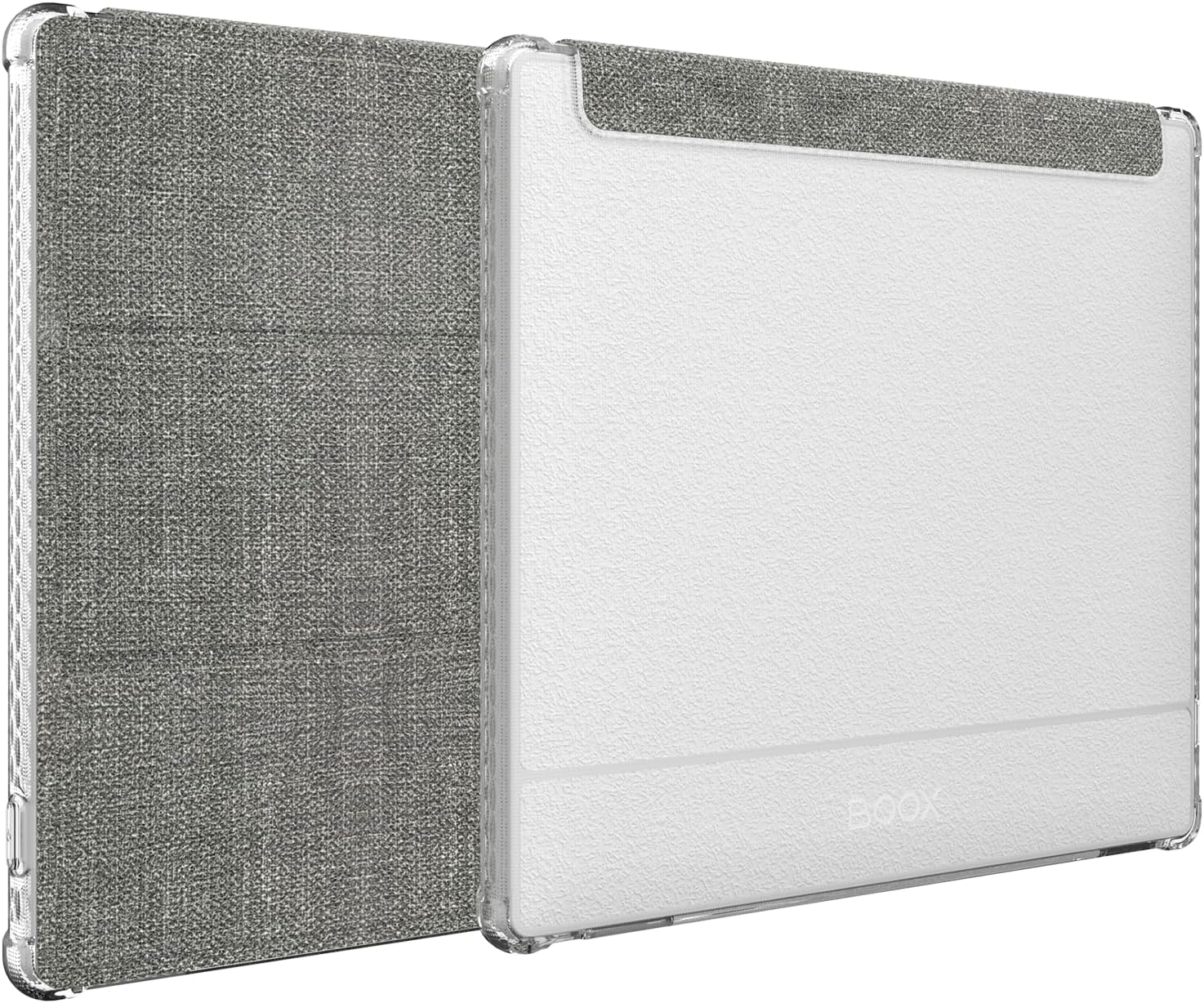 Front. TUDIA - TUDIA SKN FLIP Designed for Onyx Boox Go 7 / Go Color 7 Case (Gen 1 & 2, 2024/2025) - Grey - Grey.