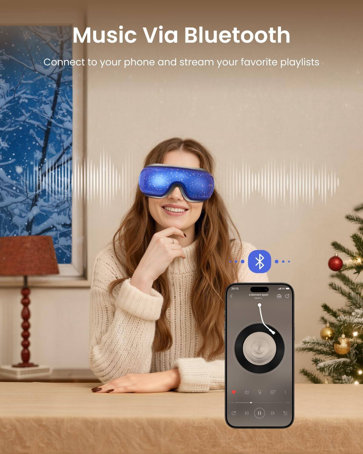 Music Via Bluetooth  
Connect to your phone and stream your favorite playlists