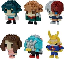 PopMarket - Nanoblock - My Hero Academia Vol. 1 (Box of 6 Blind Boxes), Nanoblock mininano Series - Collectibles - Multicolor