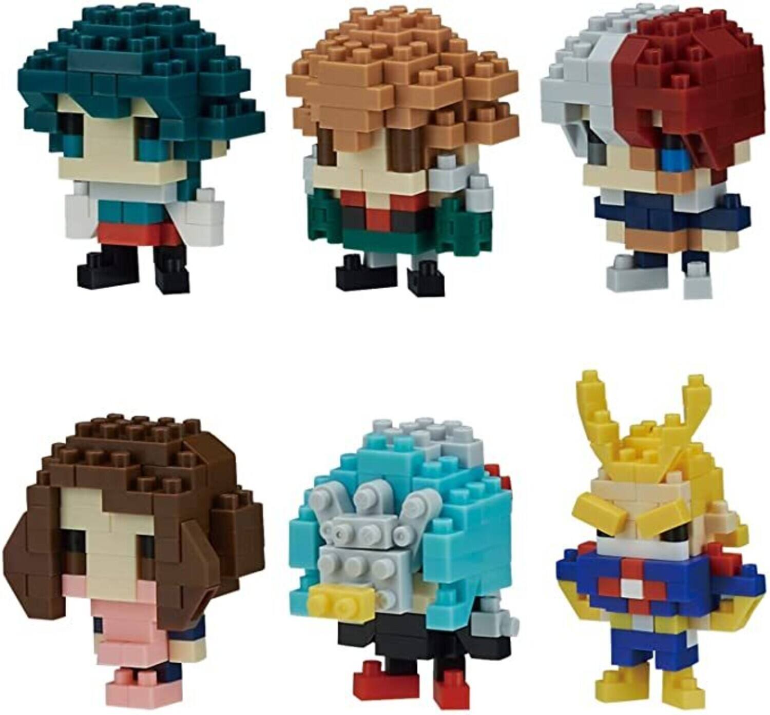 Front. PopMarket - Nanoblock - My Hero Academia Vol. 1 (Box of 6 Blind Boxes), Nanoblock mininano Series   - Collectibles - Multicolor.