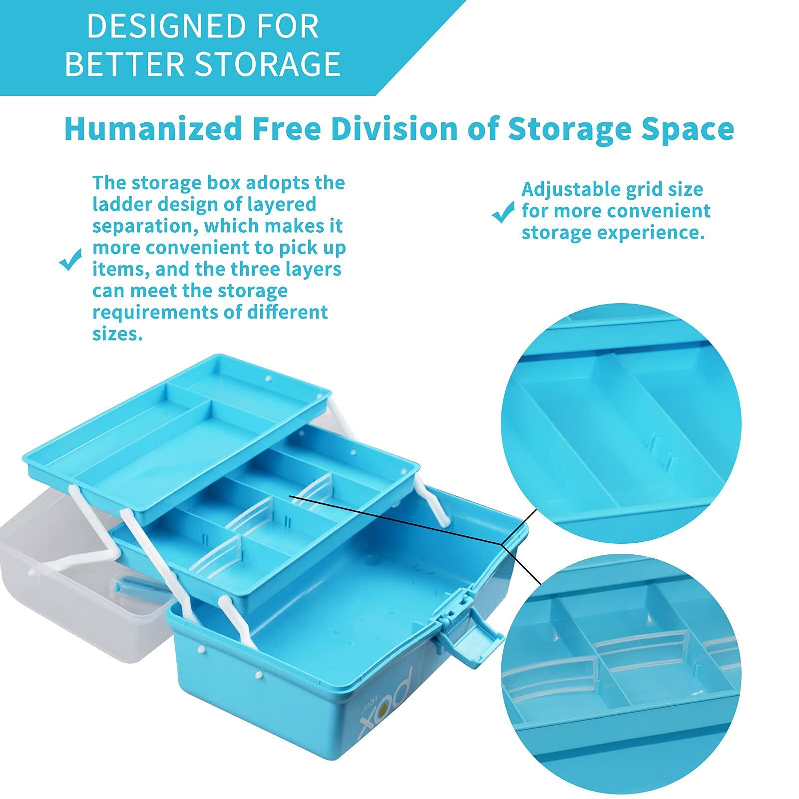 DESIGNED FOR BETTER STORAGE

Humanized Free Division of Storage Space

The storage box adopts the ladder design of layered separation, which makes it more convenient to pick up items, and the three layers can meet the storage requirements of different sizes.

Adjustable grid size for more convenient storage experience.