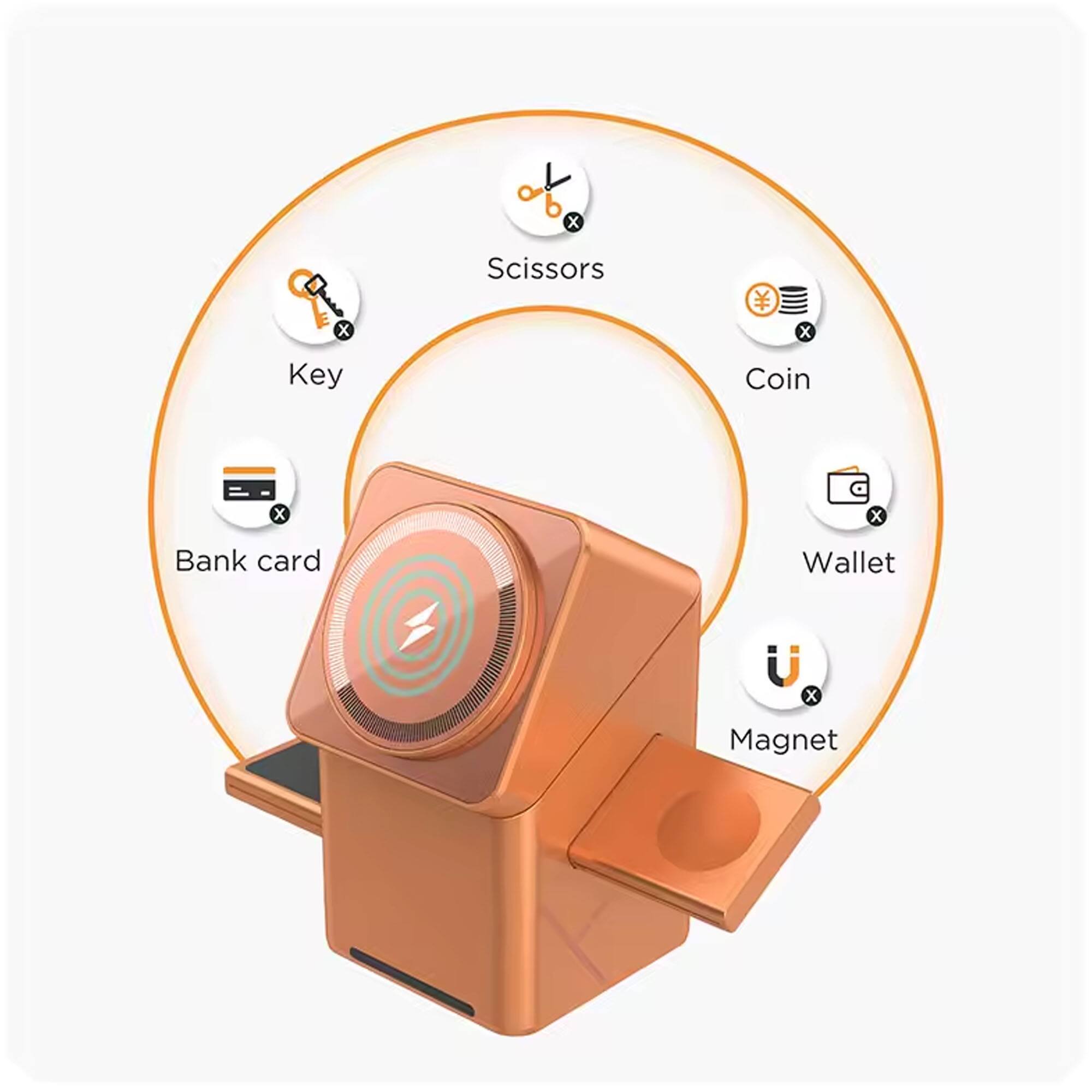 b x 1 x Key Scissors x Coin x Bank card Wallet x Magnet