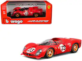 Bburago - Ferrari 330 P4 #23 Bandini Amon Ferrari S.P.A. Winner 24 Hours of Daytona 1967 Racing Series 1:24 Diecast - Red