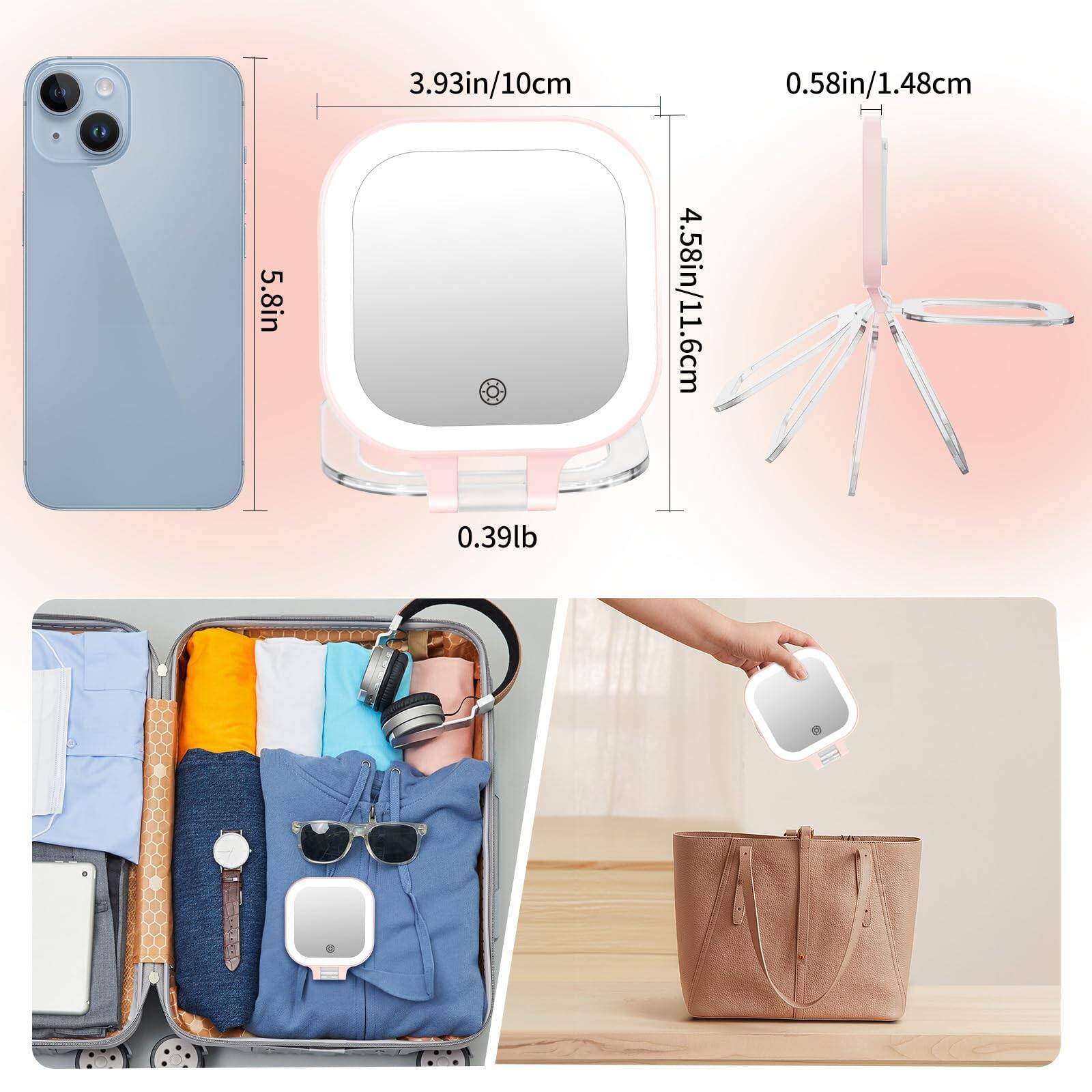 3.93in/10cm  
0.58in/1.48cm  
5.8in  
4.58in/11.6cm  
0.39lb