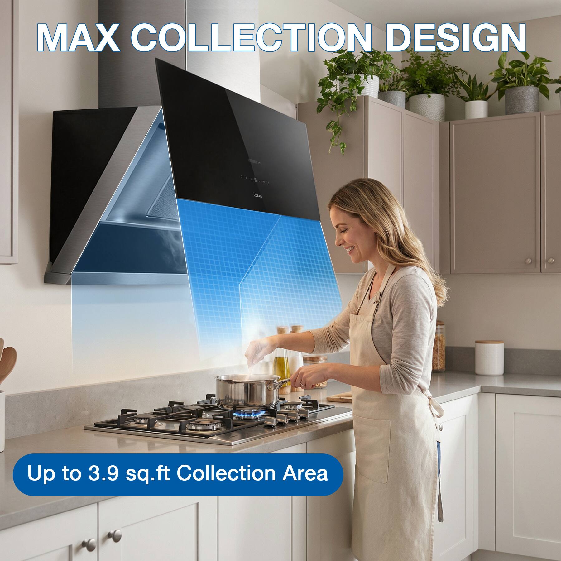 MAX COLLECTION DESIGN  
Up to 3.9 sq.ft Collection Area