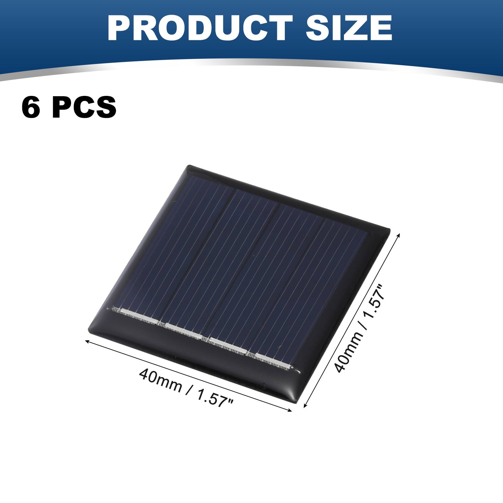 PRODUCT SIZE  
6 PCS  
40mm / 1.57"