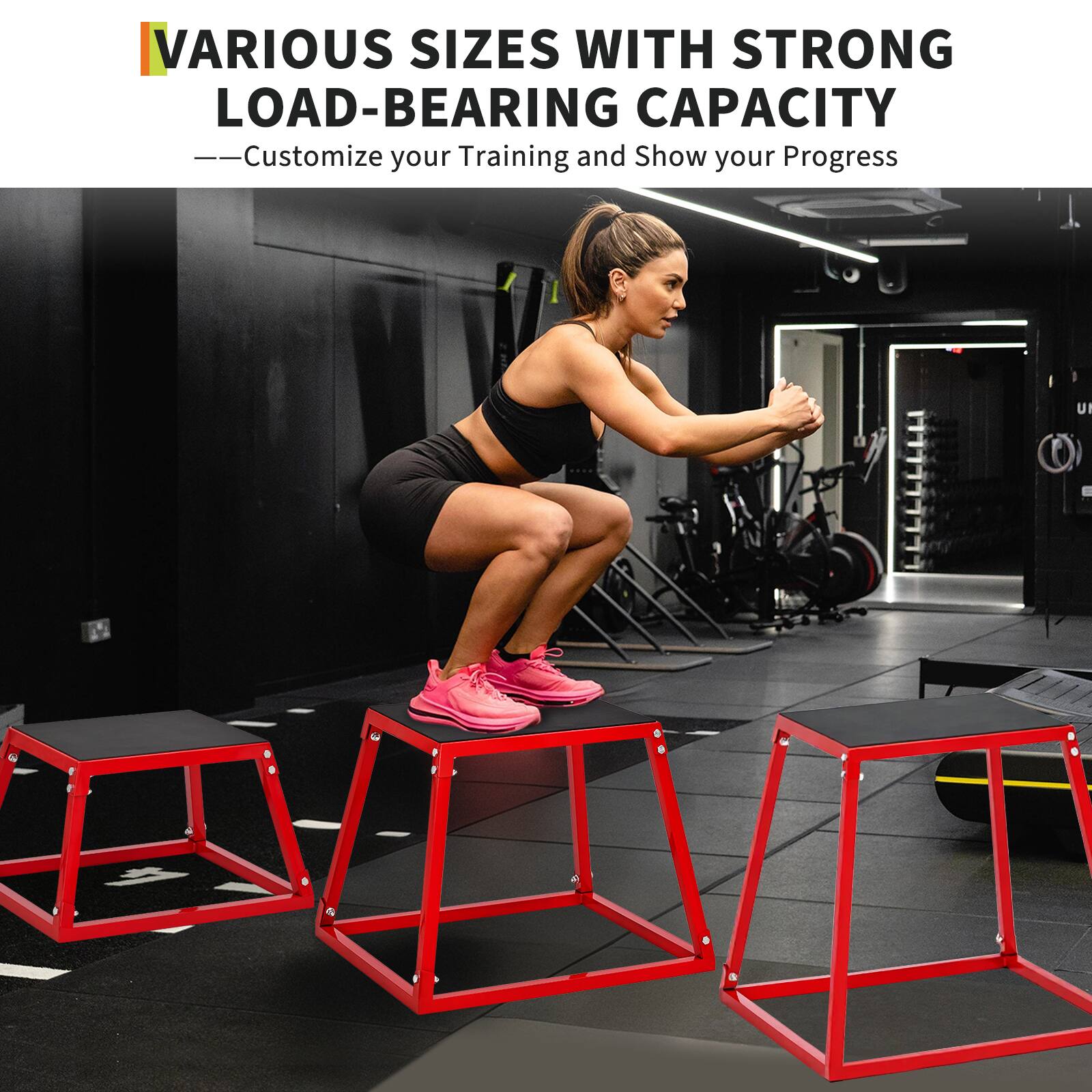VARIOUS SIZES WITH STRONG LOAD-BEARING CAPACITY  
Customize your Training and Show your Progress
