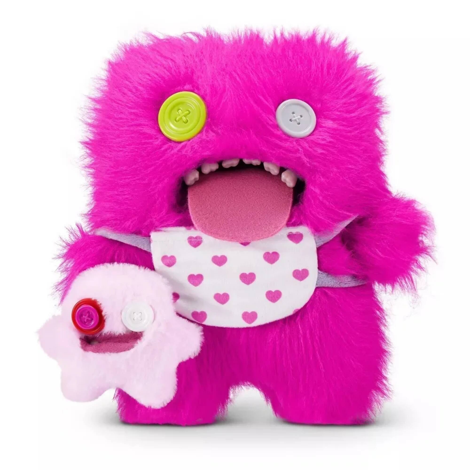 Front. Fuggler - Zuru Fuggler Double Trouble Mini Me Oogah Boogah 9 Inch Plush Series 1 - Pink.