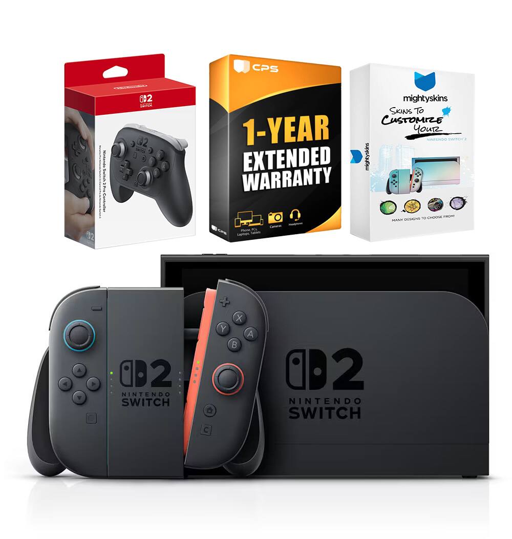 CPS 62  
CPS 1-YEAR EXTENDED WARRANTY  
mightySkins SKINS TO CUSTOMIZE YOUR NINTENDO SWITCH 2  
NINTENDO SWITCH