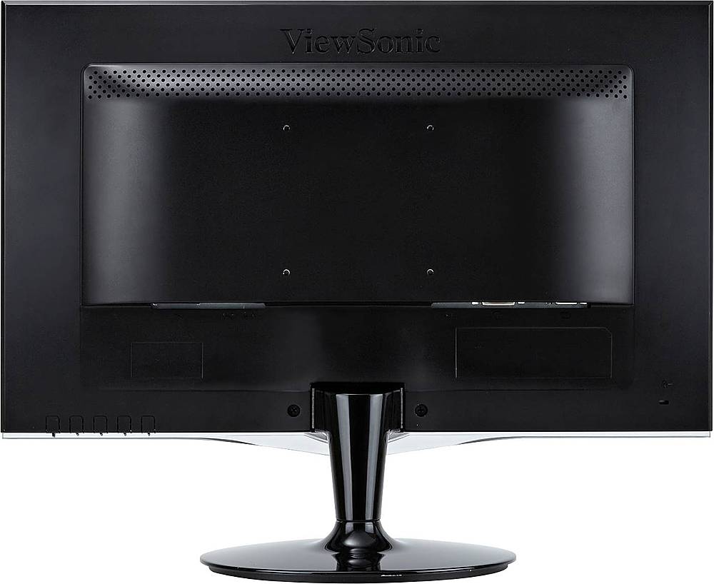 Back View: ViewSonic VX2252MH 22 Inch 2ms 60Hz 1080p Gaming Monitor with HDMI DVI and VGA Inputs - Black