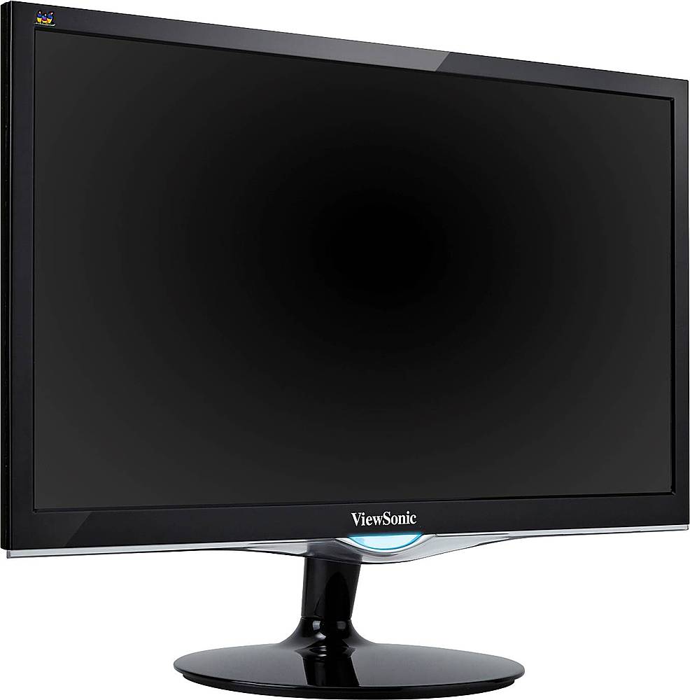 Angle View: ViewSonic VX2252MH 22 Inch 2ms 60Hz 1080p Gaming Monitor with HDMI DVI and VGA Inputs - Black