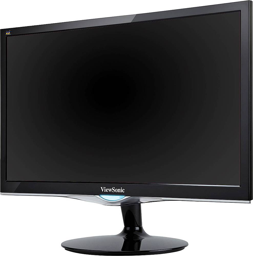 Left View: ViewSonic VX2252MH 22 Inch 2ms 60Hz 1080p Gaming Monitor with HDMI DVI and VGA Inputs - Black