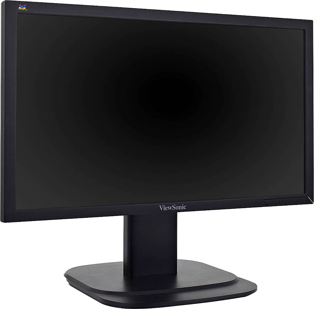 Angle View: ViewSonic - 19.5" LED Monitor (DisplayPort, VGA) - Black