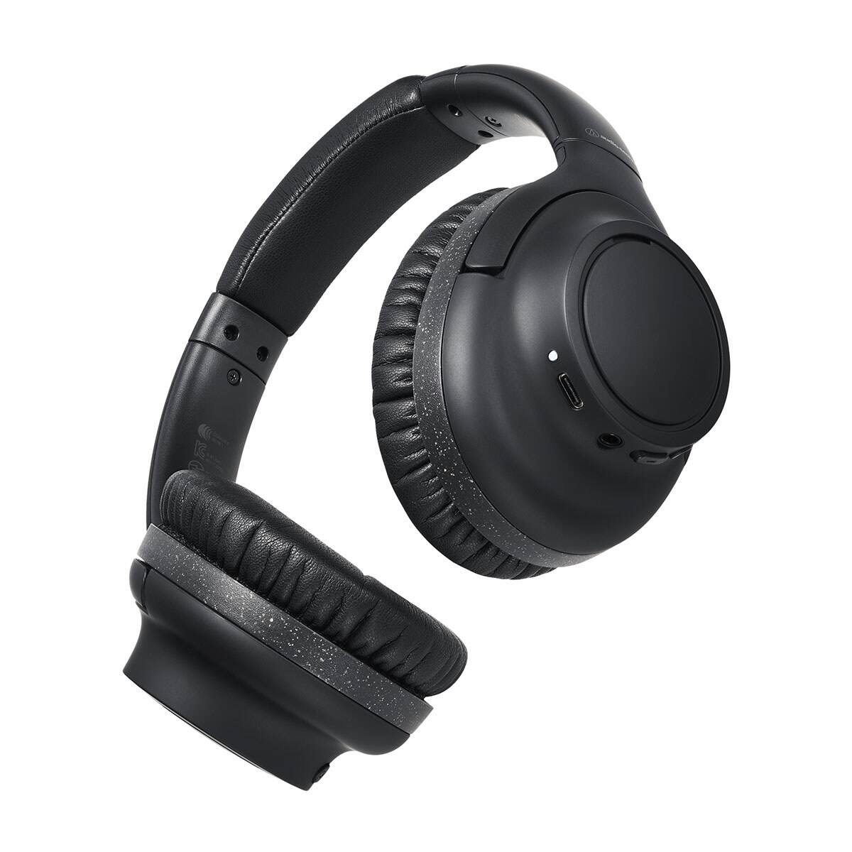 Alt View 2. Audio-Technica - Audio-Technica ATH-S300BT Wireless Over-Ear Headphones, Black - Beige.