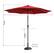 Alt View Zoom 12. Nature Spring - 9-Foot Outdoor Patio Umbrella with Push Button Tilt - Red.