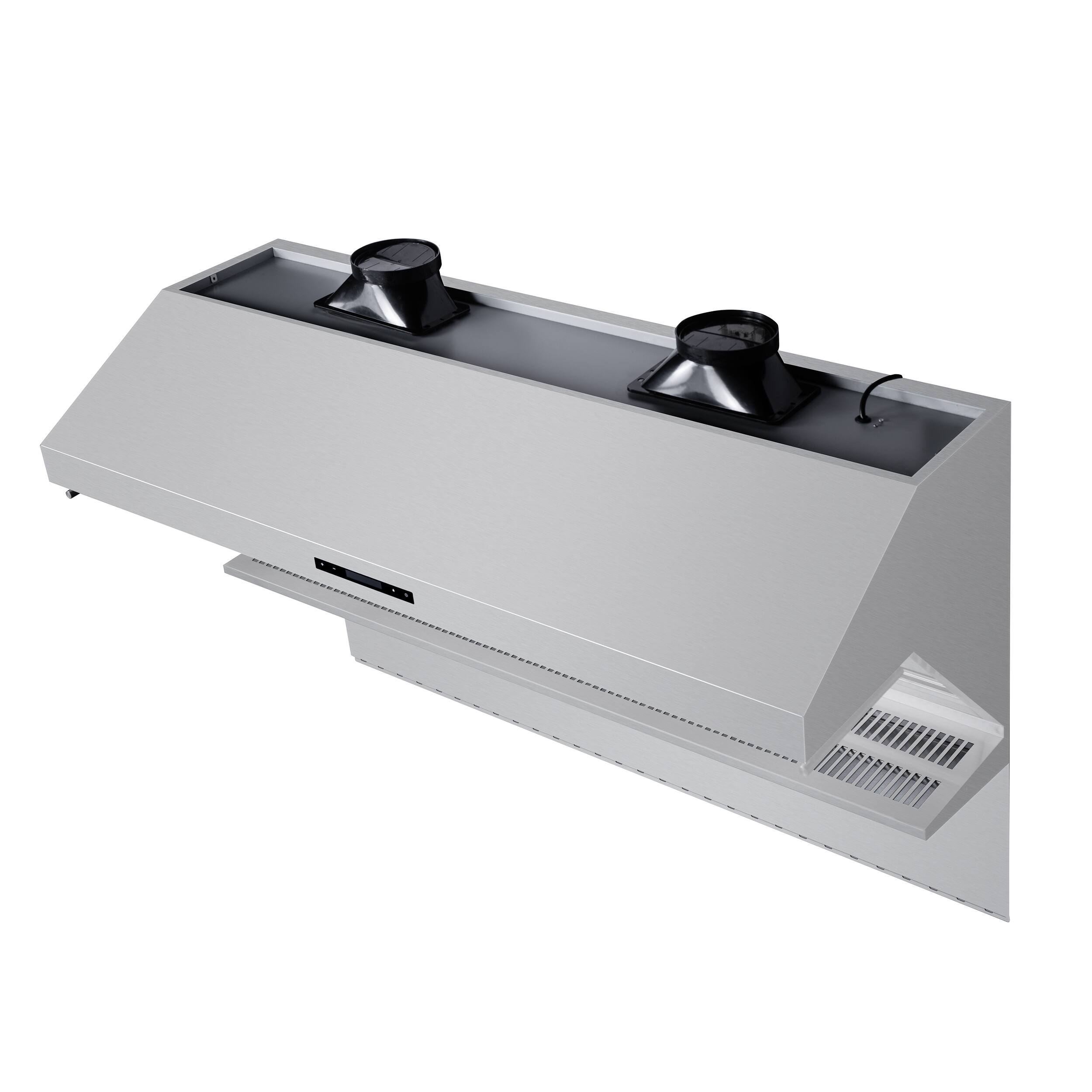 Back. Forno Appliances - Savona 60" Wall Mount Range Hood - Stainless steel.