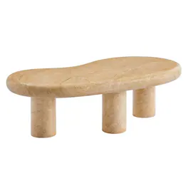 Outdoor Escape - Textured Faux Indoor-Outdoor Coffee Table With Durable Finish - Gray