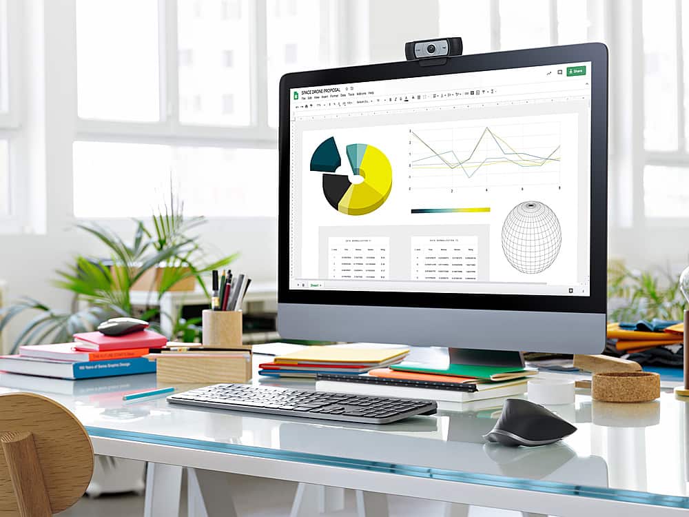 Alt View 14. Logitech - C930e Full HD 1080p Business Webcam - Black.