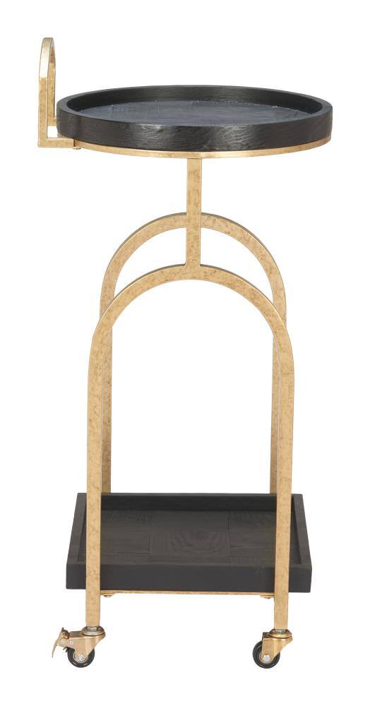 Alt View 1. Hivvago - Zukei Bar Cart Black - Black.