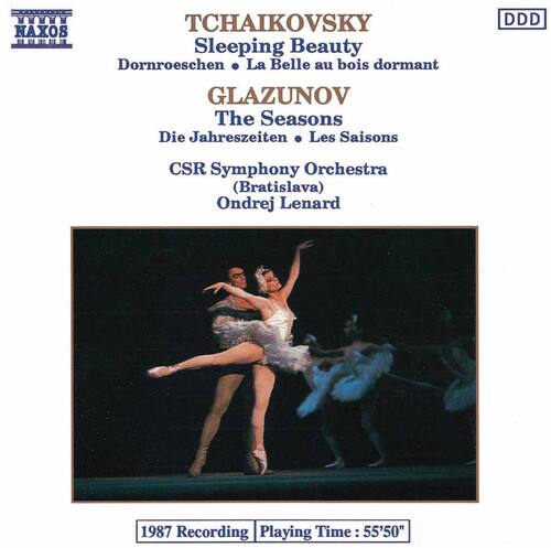 TCHAIKOVSKY  
Sleeping Beauty  
Dornroeschen • La Belle au bois dormant  

GLAZUNOV  
The Seasons  
Die Jahreszeiten • Les Saisons  

CSR Symphony Orchestra (Bratislava)  
Ondrej Lenard  

1987 Recording  
Playing Time: 55'50"