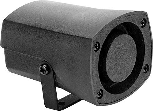 Angle Standard. Directed Electronics - Mini Piezo Security Siren - Black.