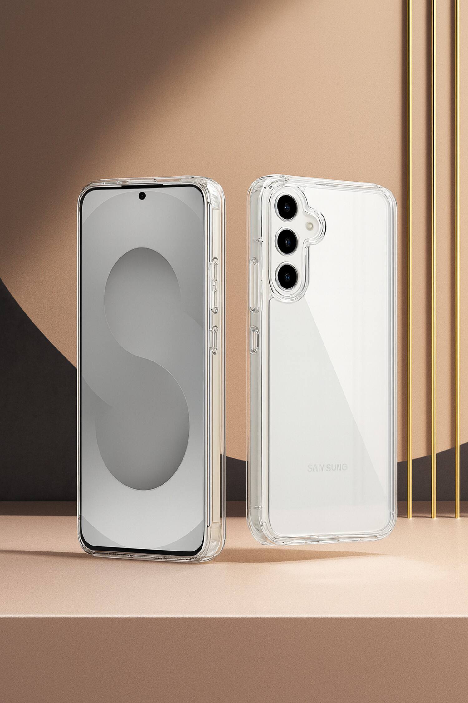 Angle. SaharaCase - Venture Series Hard Shell Case for Samsung Galaxy S25 FE - Clear - Clear.