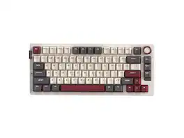 Rosewill - Neon S75 Wireless Mech Keyboard, 80-Key, RGB, 6000mAh, Bluetooth/USB-C, Hot-Swap Red Switches, Windows/macOS - White