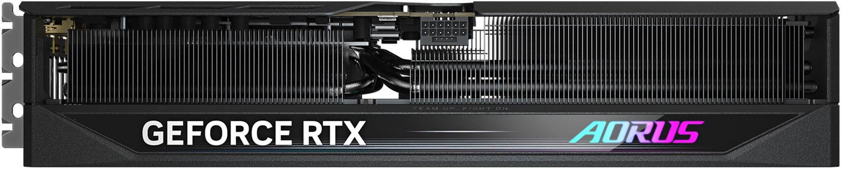 The text on the image reads: "GeForce RTX TEAM FIDHT .r4 Aorus."