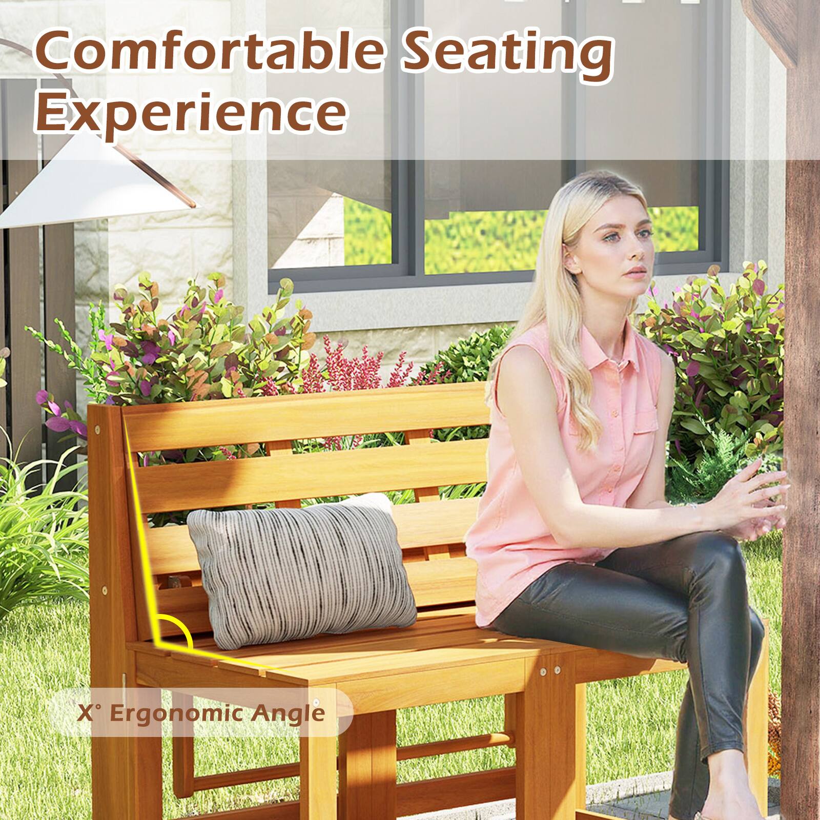 Comfortable Seating Experience

X° Ergonomic Angle