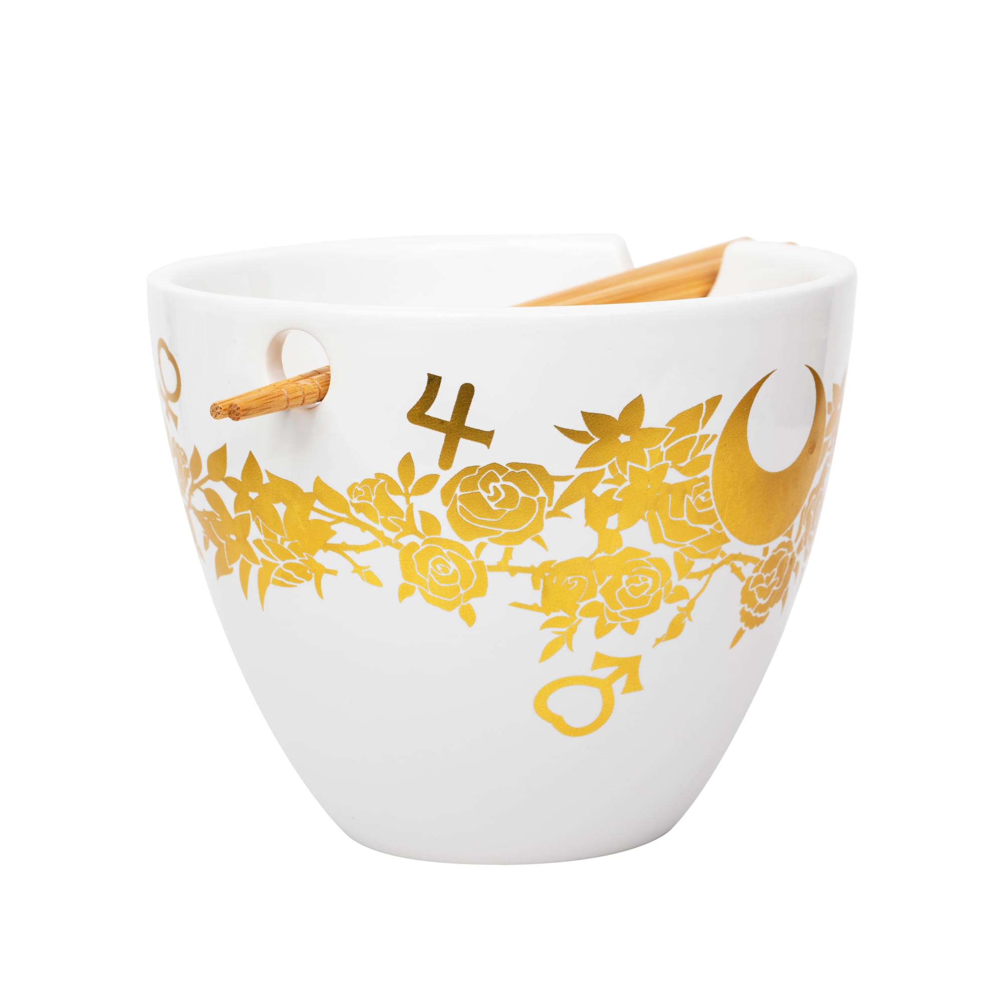 Alt View 1. Just Funky - Sailor Moon Crystal 16 Ounce Ramen Bowl with Chopsticks - White.