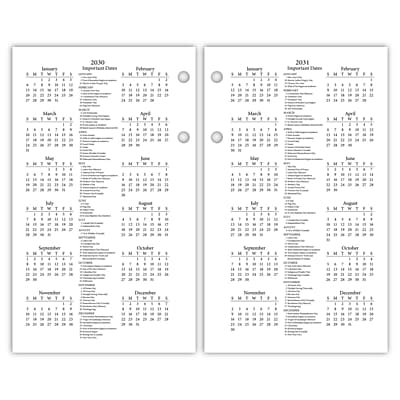 2030 Calendar

January
February
March
April
May
June
July
August
September
October
November
December

Important Dates
N Y 1
M 1
M i l

2031 Calendar

January
February
March
April
May
June
July
August
September
October
November
December

Important Dates
N Y 1
M 1
M i l