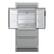 Alt View 3. Forno Appliances - Moena 19.2 Cu. Ft. Built-In French Door Refrigerator with Decorative Trim Grill - Stainless Steel VCM.